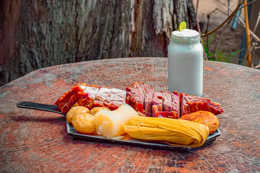 Imagen de una picada de carne personal